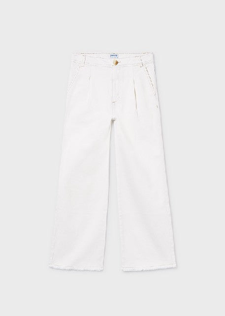 Pantalon largo sarga          Crudo