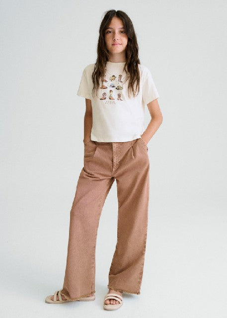 Pantalon largo sarga          Arcilla
