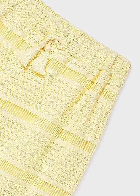 Pantalon largo tipo crochet   Vainilla