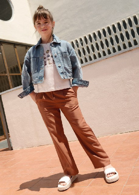 Pantalon largo hebillas       Arcilla