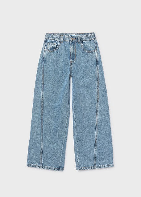 Pantalon largo tejano wide le Medio
