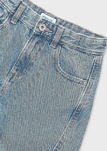 Pantalon largo tejano wide le Medio