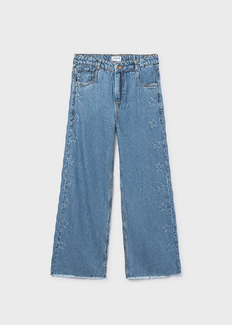 Pantalon largo tejano fluido  Medio