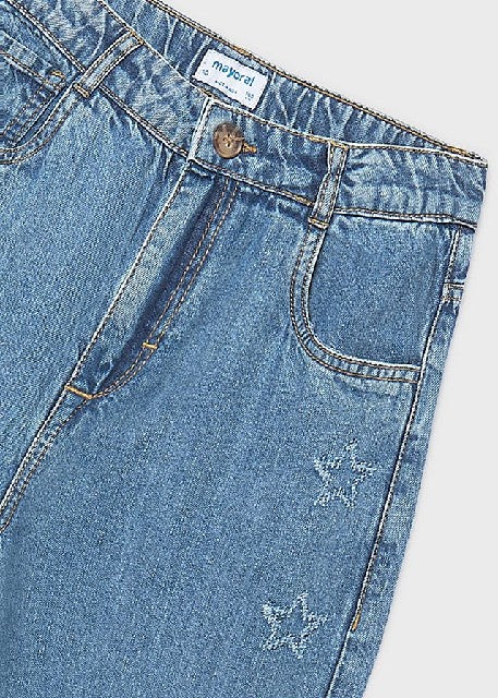 Pantalon largo tejano fluido  Medio