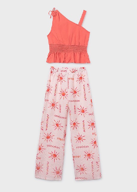 Conj. pantalon largo estampad Flamingo