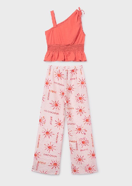 Conj. pantalon largo estampad Flamingo