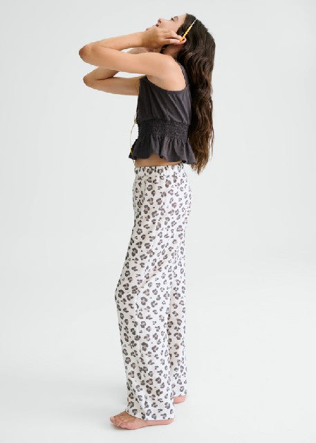 Conj. pantalon largo estampad Antracita