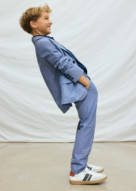 Pantalon lino suiting         Añil