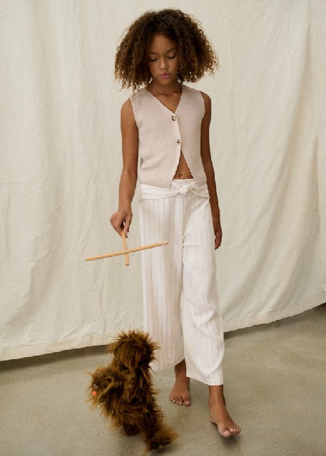 Pantalon culotte              Lino