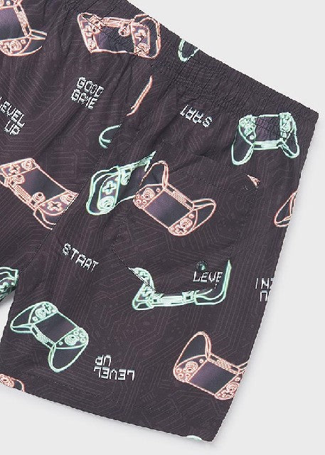 Bañador estampado             Negro