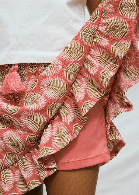 Falda estampada               Coral