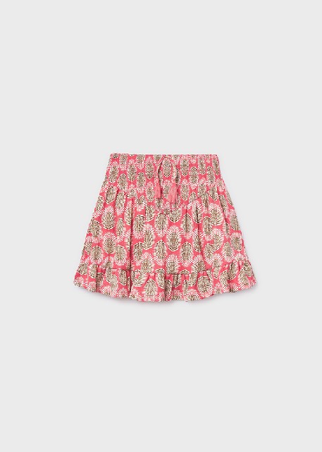 Falda estampada               Coral