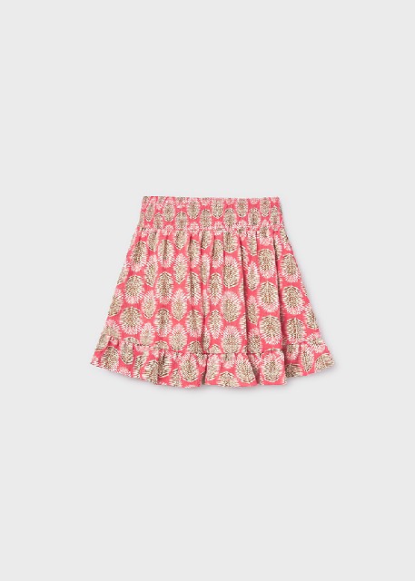 Falda estampada               Coral