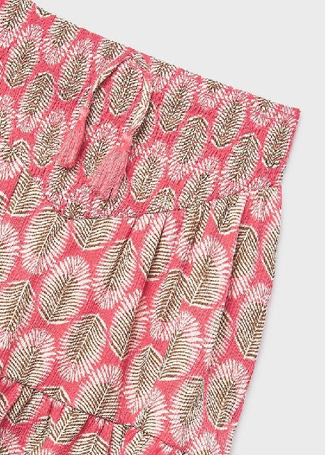 Falda estampada               Coral