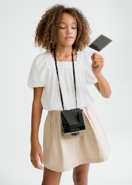 Falda pantalon plana gabardin Arena