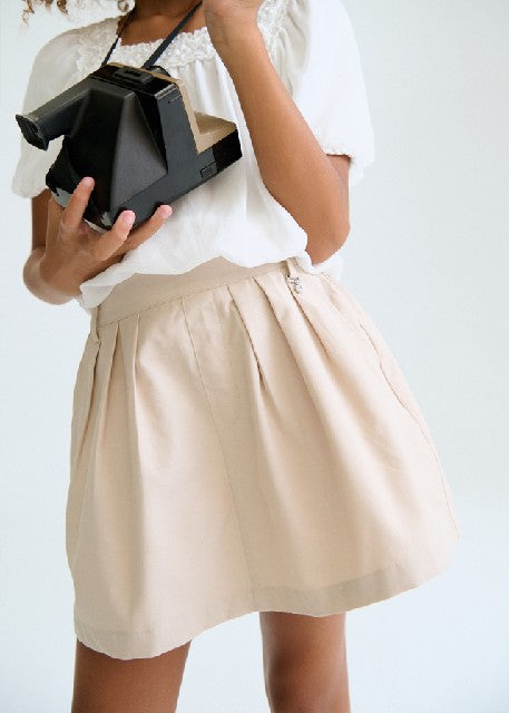 Falda pantalon plana gabardin Arena