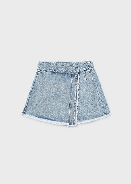 Falda pantalon tejana         Claro