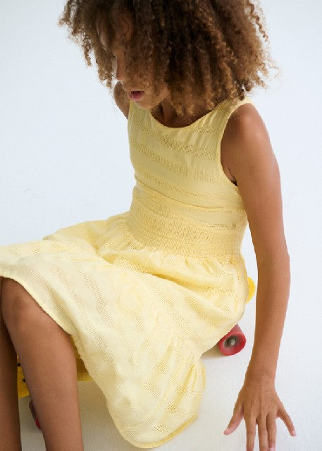 Vestido voile fantasia        Vainilla