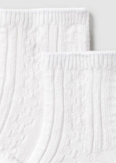 Set 2 calcetines vestir       Blanco