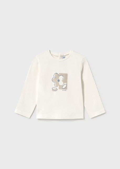 Camiseta m/l basica           Crudo
