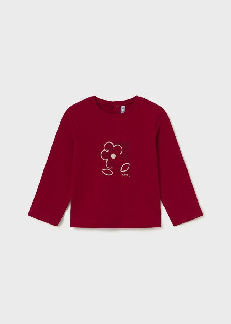 Camiseta m/l basica           Rojo