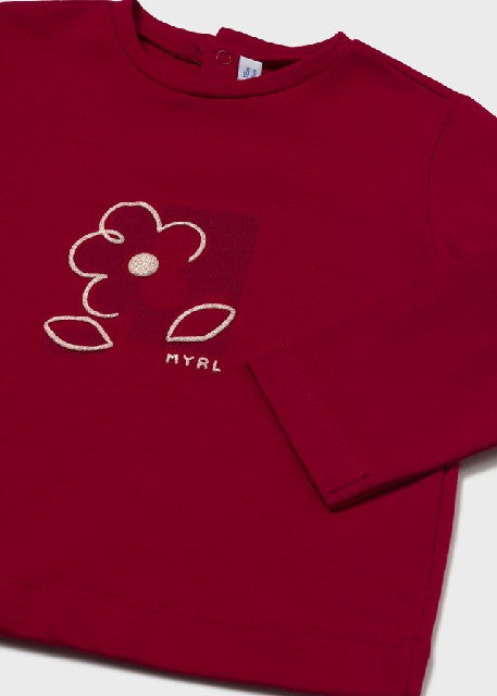Camiseta m/l basica           Rojo