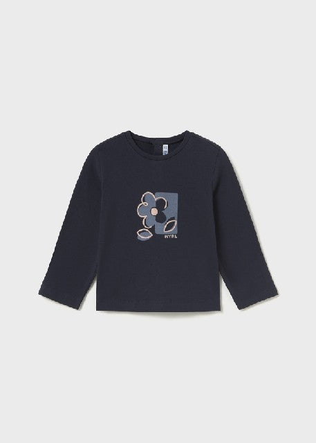 Camiseta m/l basica Marino
