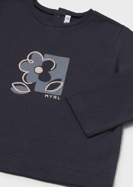 Camiseta m/l basica           Marino