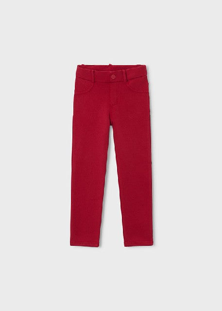 Pantalon felpa basico         Rojo
