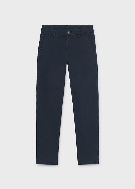 Pantalon chino basico Azul