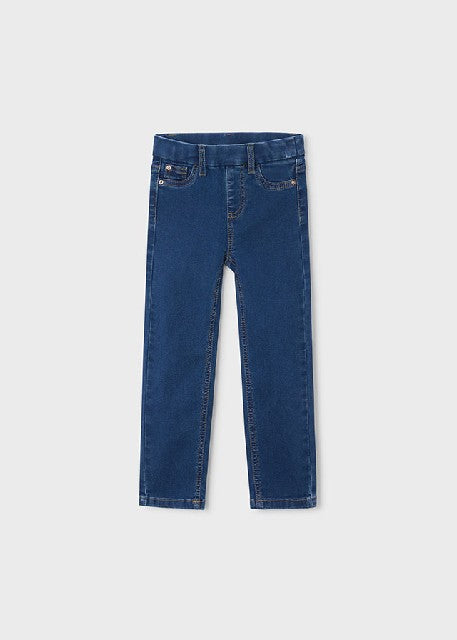 Pantalon cerrado tejano basic Oscuro