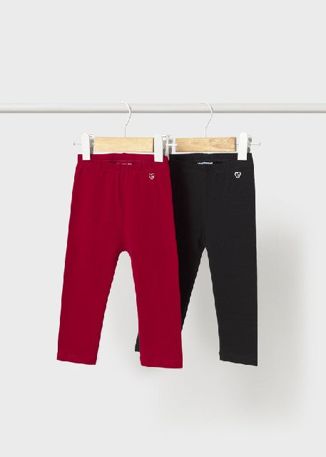 Set 2 leggings basicos Negro