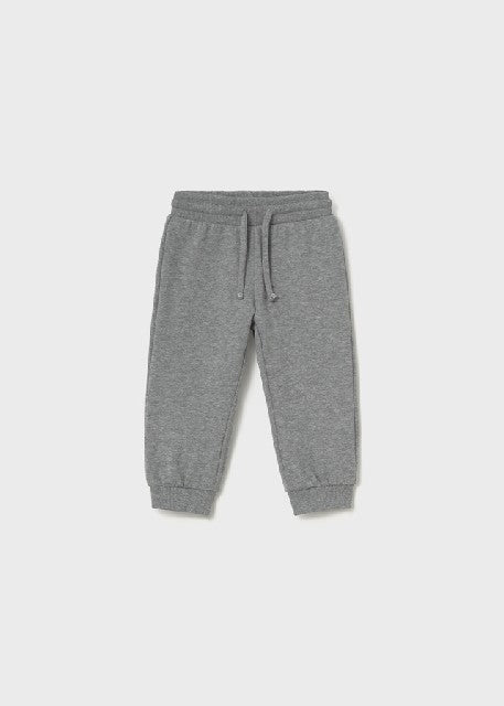 Pantalon felpa basico puños   Humo