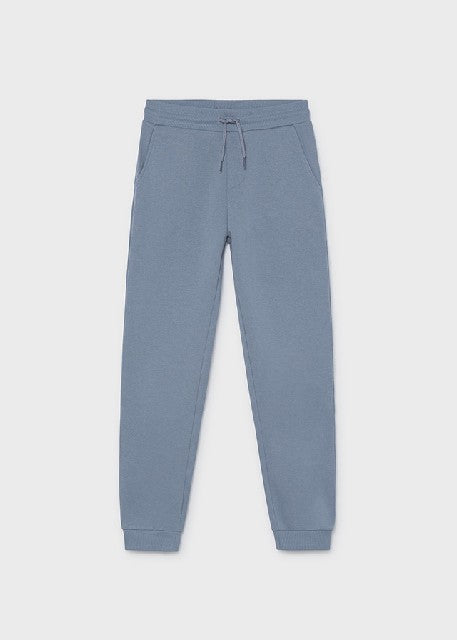 Pantalon felpa basico puños Sky