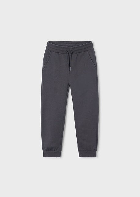 Pantalon felpa basico puños Pizarra