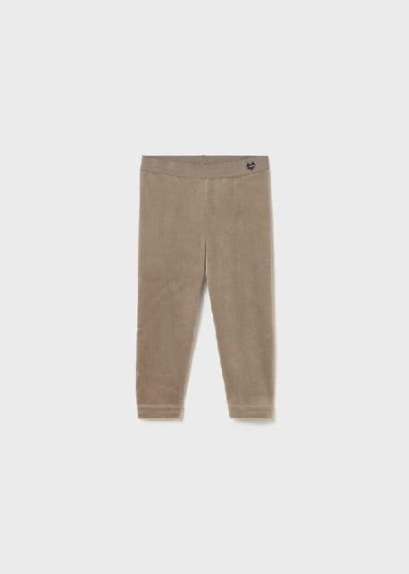 Leggings terciopelo basico Nuez