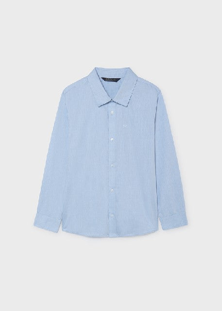 Camisa m/l basica Celeste