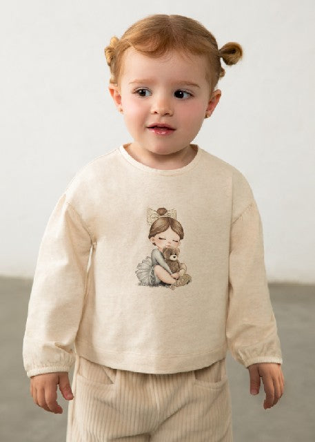Camiseta m/l grafica          Milk