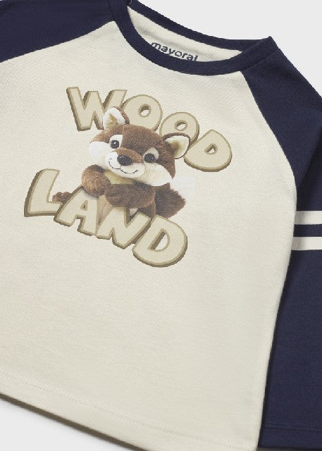Camiseta m/l peluche          Azul