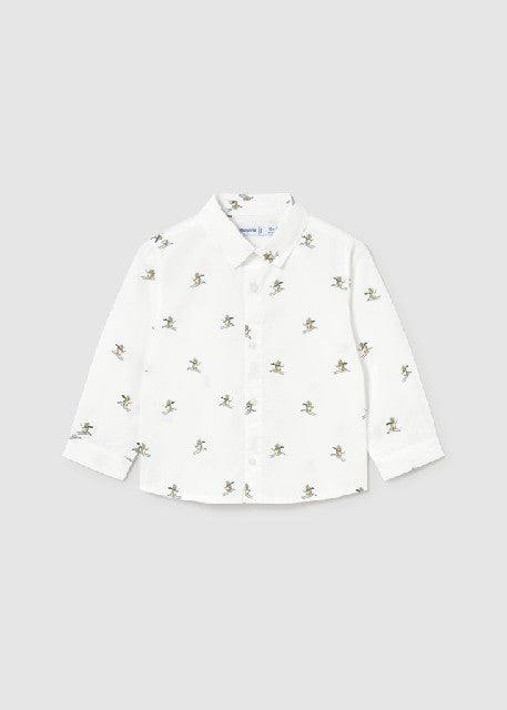 Camisa m/l estampada Esquiador