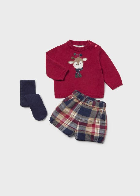 Conj. pantalon corto leotardo Red