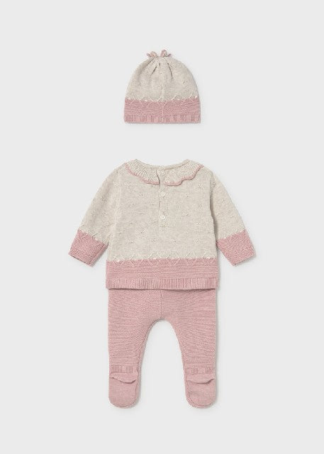 Conj. polainas y gorro        Rosa