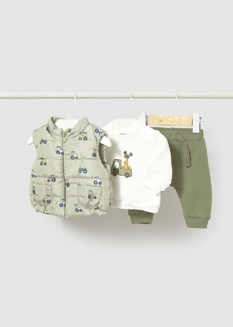 Chandal 3 piezas chaleco Bosque