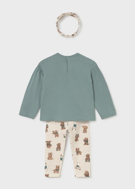 Conj. leggings con diadema    Lagoon