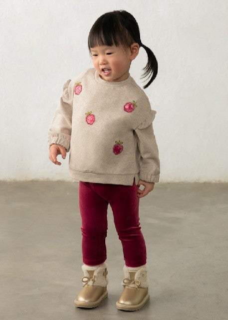 Conj. leggings terciopelo Framboise