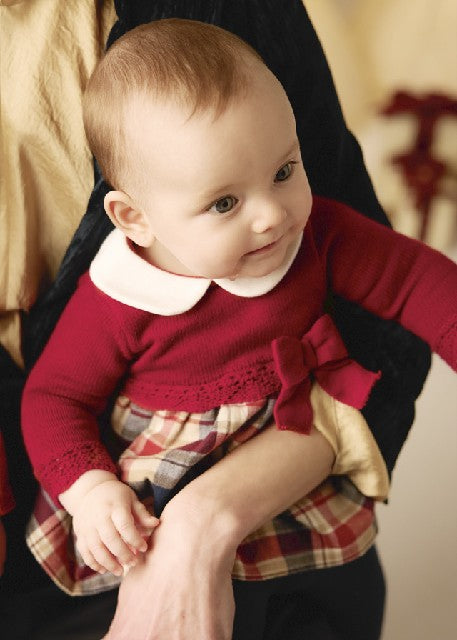 Vestido tricot combinado      Red
