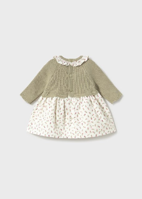 Vestido tricot combinado      Laurel