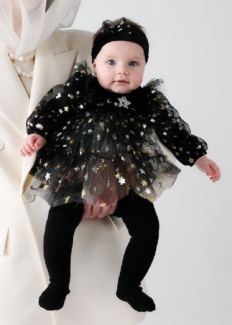Vestido fantasia              Negro