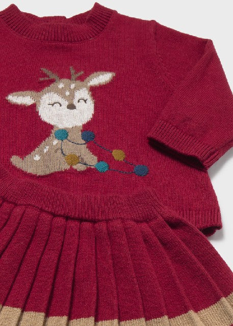 Conj. falda y jersey tricot   Red