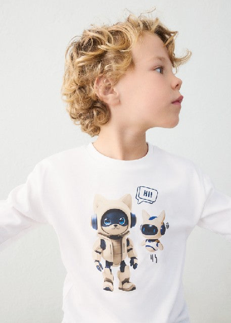 Camiseta m/l robot Nata